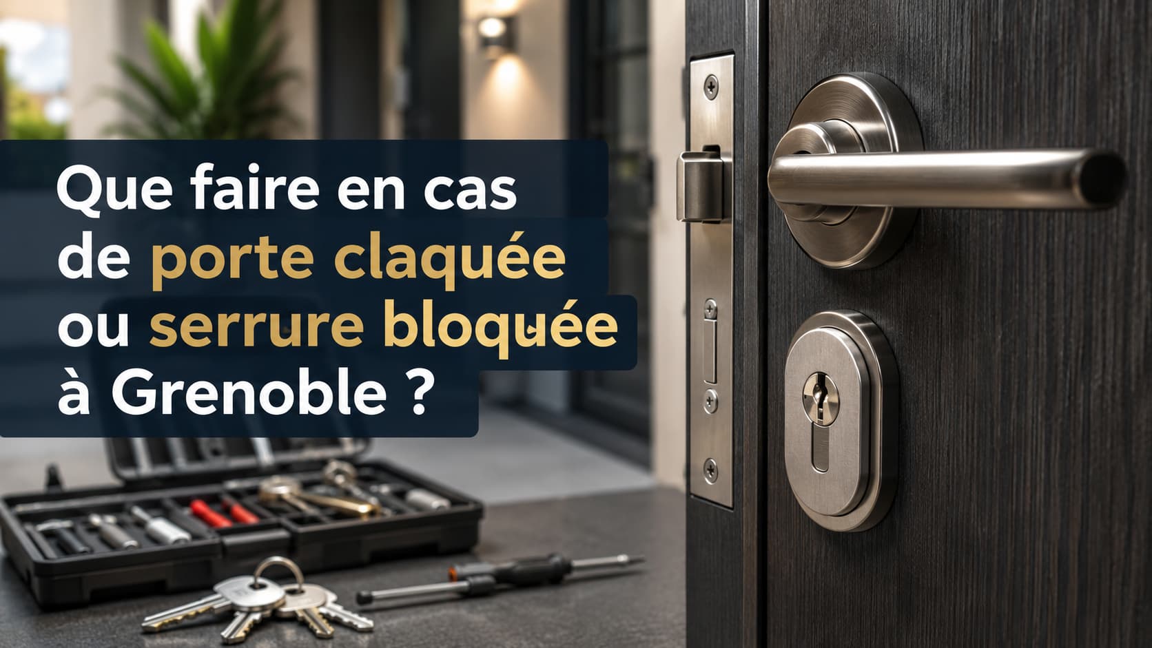 Que faire en cas de porte claquée ou serrure bloquée à Grenoble ?