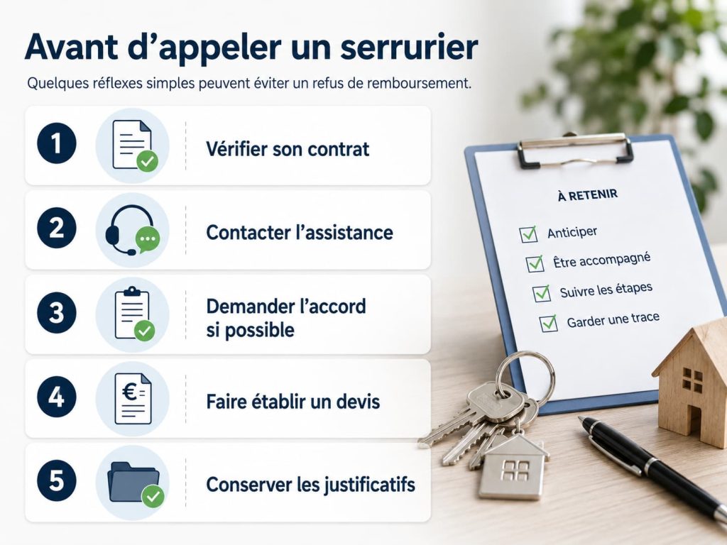 Les démarches à effectuer avant d'appeler un serrurier