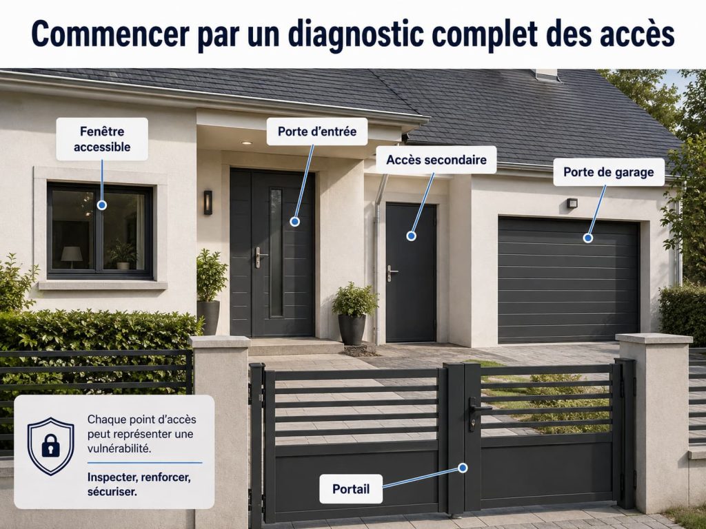 Commencer par un diagnostic complet des accès